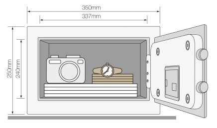 Yale Maximum Security Home YSEM/250/EG1 furniture safe - 3