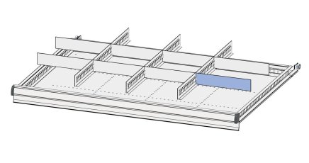 Transverse (smooth) division for POLAK drawers 150 mm - 4