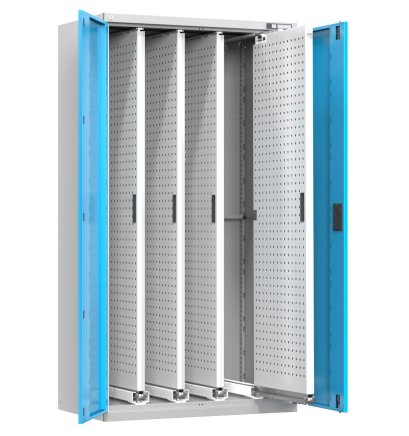 Workshop cabinet with pull-out perforated panels VSP2