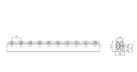 Multi-directional roller track PR-5050 - 2