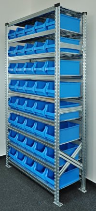 Rack with plastic boxes 877851017_VAR_2 - 2