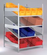 META CLIP 3M - basic shelf with slanted shelves type 91078