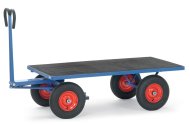 Hand trolley with rubber wheels and towing eye 6404VZ