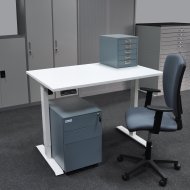 Office table with storage space and chair EO12_HDT_HDK_Matrix