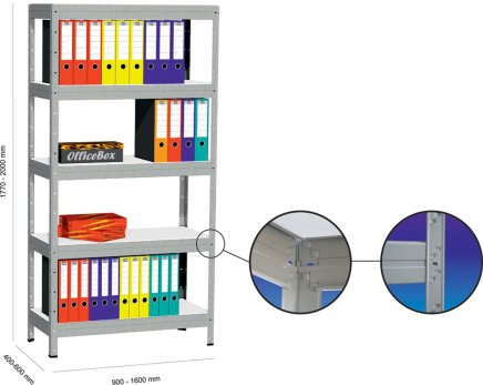 Separate shelves for shelves 175 kg X51005010L