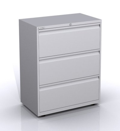 Three-drawer metal filing cabinet SYC08/0/3