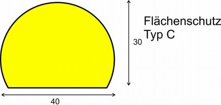 Protective polyurethane profile 30 x 40 mm - 5