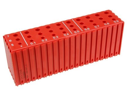 Plastic box for storing drills D5-D7,9