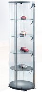 Expoline round glass cabinet