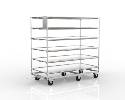 Shelf trolley made of steel chassis with superstructure 20091601 - 4