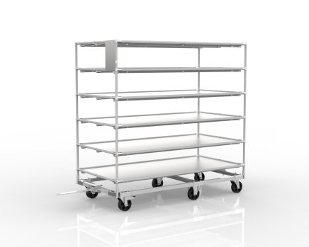 Shelf trolley made of steel chassis with superstructure 20091601 - 1