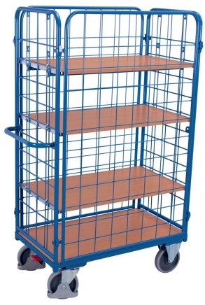 Shelf trolley with four wire fillings sw-800.311