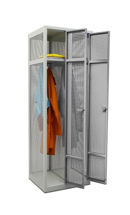 Two-compartment perforated wardrobe 22368 - 3