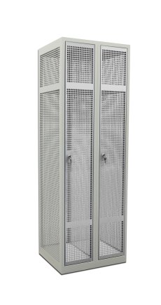 Two-compartment perforated wardrobe 22368