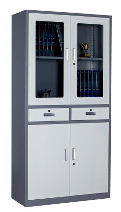 Cabinet with glass and solid doors HDW-S-B24