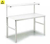 Height adjustable Treston antistatic table with shelf, TPH918 ESD