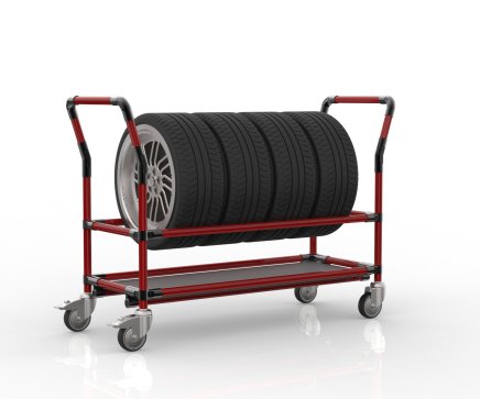 Tire cart with shelf 24082635 - 2