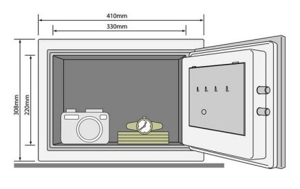 Yale YFM/352/FG2 Fireproof Furniture Safe - 2