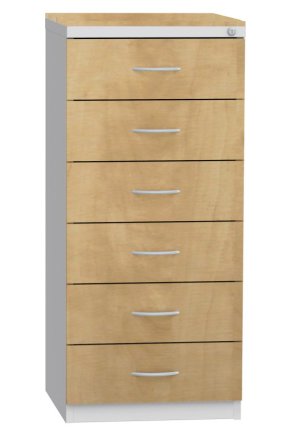 Six-drawer filing cabinet for A5 format KAR-52-C6L - 2