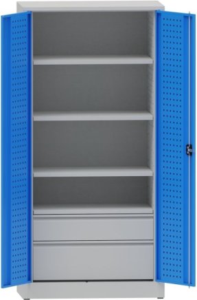 Workshop cabinet with drawers