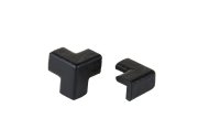 Two-arm corner coupling black