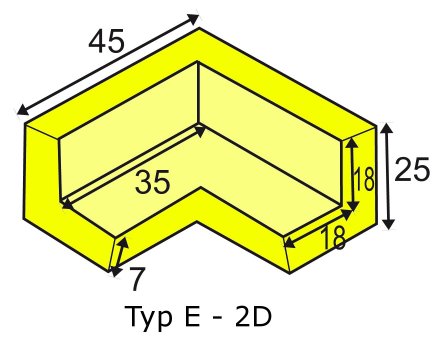 Two-arm corner coupling black - 5