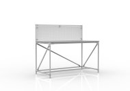 Workshop table with perforated panel width 1500 mm, 24040830