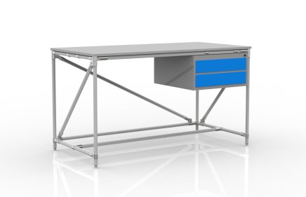 Container workshop table with two drawers width 1500 mm, 24040538