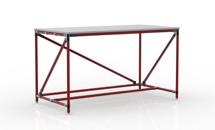 Workshop table from pipe system width 1500 mm, 24040536 - 2