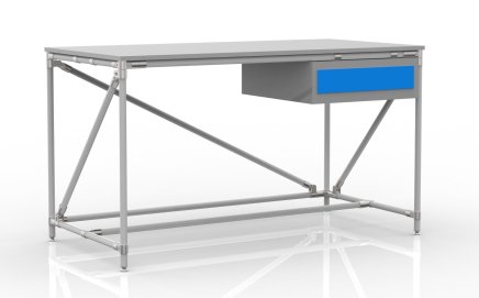 Workshop table with container with one drawer width 1500 mm, 24040537