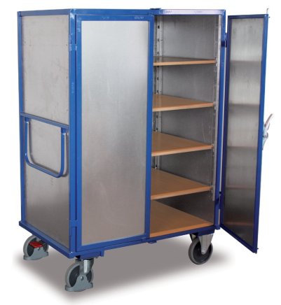 Cabinet trolley with shelves and double doors sw-700.413, sw-800.413 (2 models)