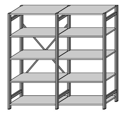 Extension rack 3M zinc type 88746 - 8