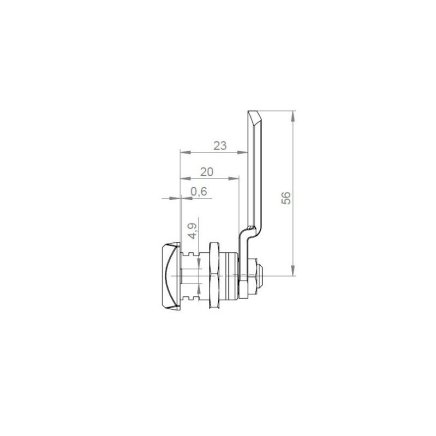 Cylindrical lock for Kovos wardrobes - 4