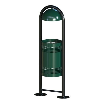 LUKAS metal outdoor trash can