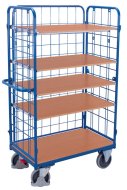 Shelf trolley with three wire fillings sw-500.305, sw-600.305, sw-700.305, sw-800.305 (4 models)