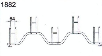 Bike stand for 5 places 1882 - 1