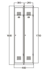 Metal wardrobe A5040 - 2