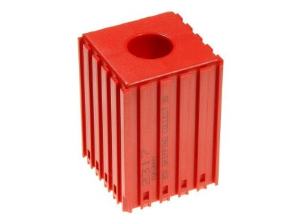 Plastic box for storing collets with a diameter of 20 mm