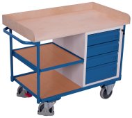 Workshop trolley with shelves and drawer cabinet type sw-600.612