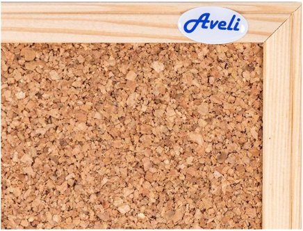 AVELI BASIC cork board with wooden frame 600x450 mm - 1