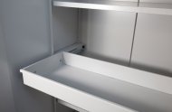 Pull-out drawer for Malow roller shutter cabinets, width 1000/1200 mm