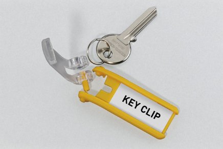 KEY CLIP key chain - color yellow - 3