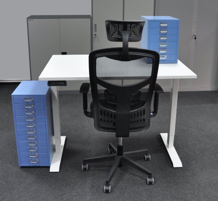 Office desk with storage space and chair EO20_HDK_York