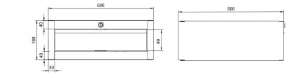 Hanging desk drawer container DUK_01_A - 6