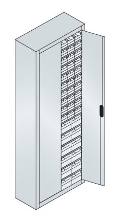 Workshop cabinet with boxes CP 133113-22 (2 models) - 2