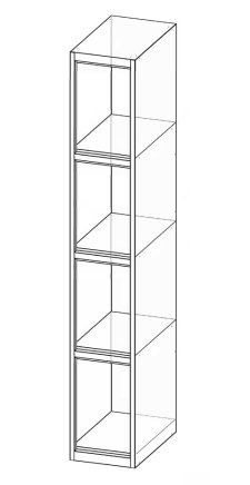 Box cabinet four doors XS34-18 - 4