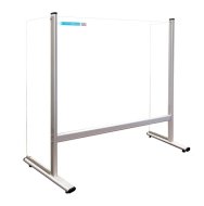 Safety desktop dividing plexiglass wall with sides (4 models)