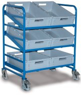 Trolley with plastic crates type sw-610.202