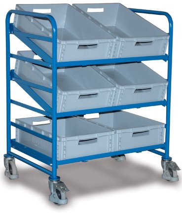 Trolley with plastic crates type sw-610.202