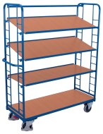 Storied trolley with slanted shelves sw-540.202